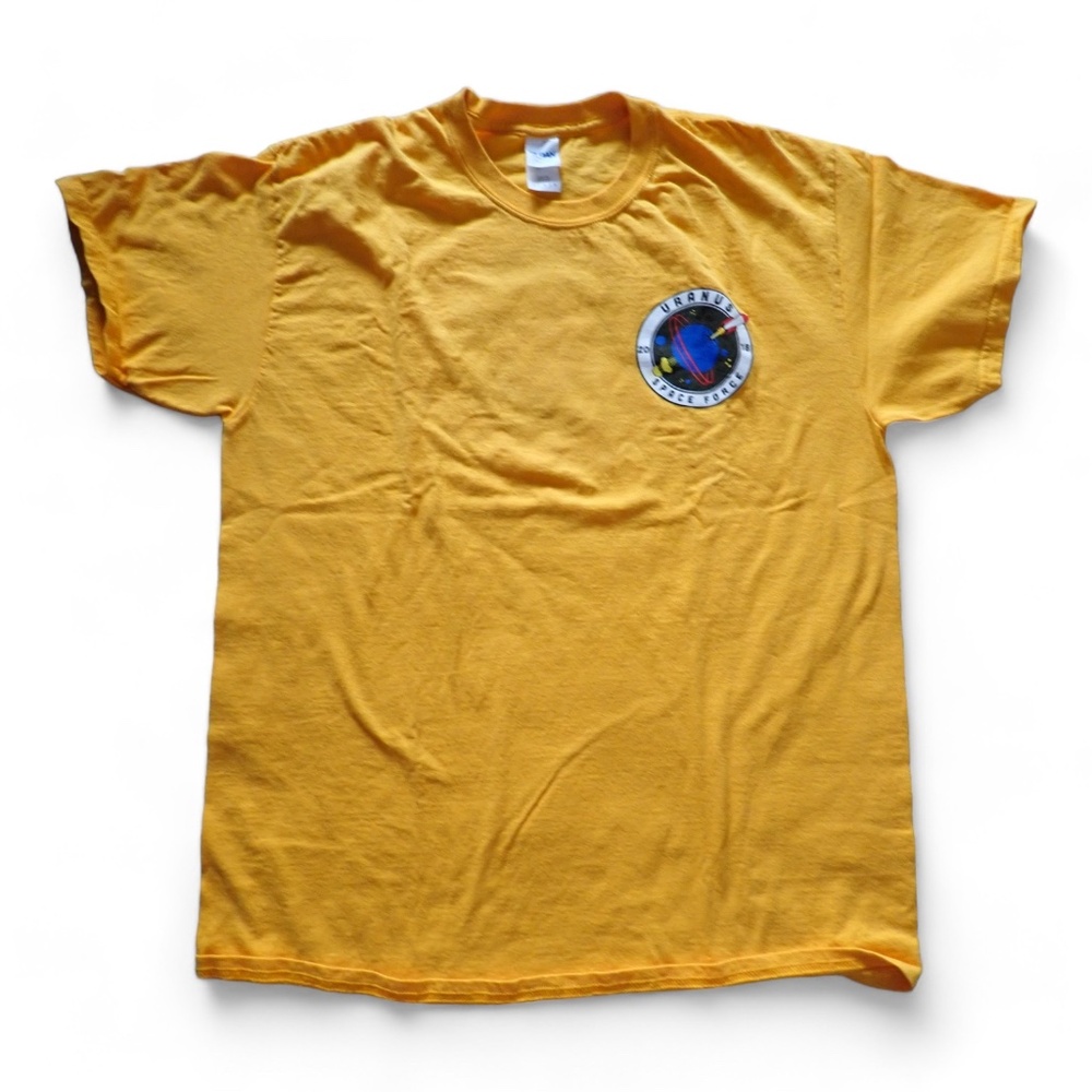 Uranus Space Force 2018 Sz Large T-Shirt US Military Keeping Uranus Klingon Free